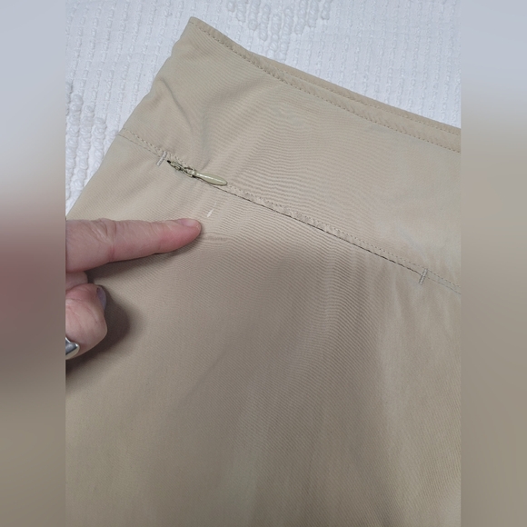 Patagonia Tan Skirt, With Shorts Underneath, Size 8, Skort With Side Zipper - Picture 7 of 11